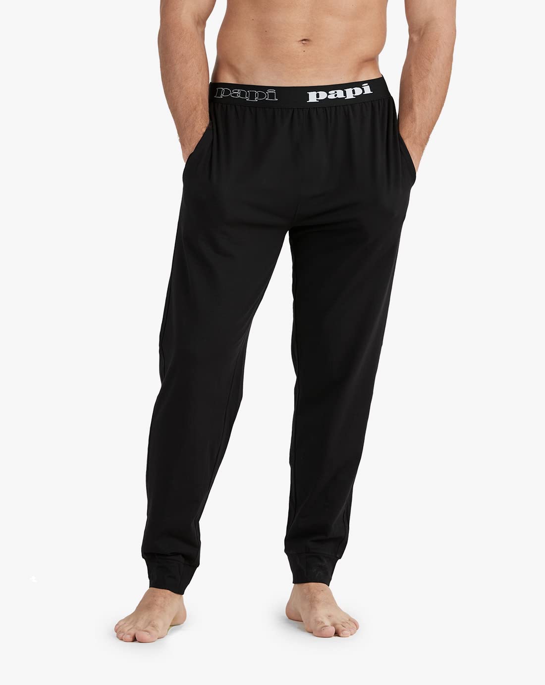 papi Pajamas Short Sleeve Top and Long Pj Bottoms Lounge Pants Boys Men Loungewear Set - Image 5